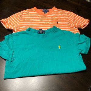 Set of 2 polo vneck shirts